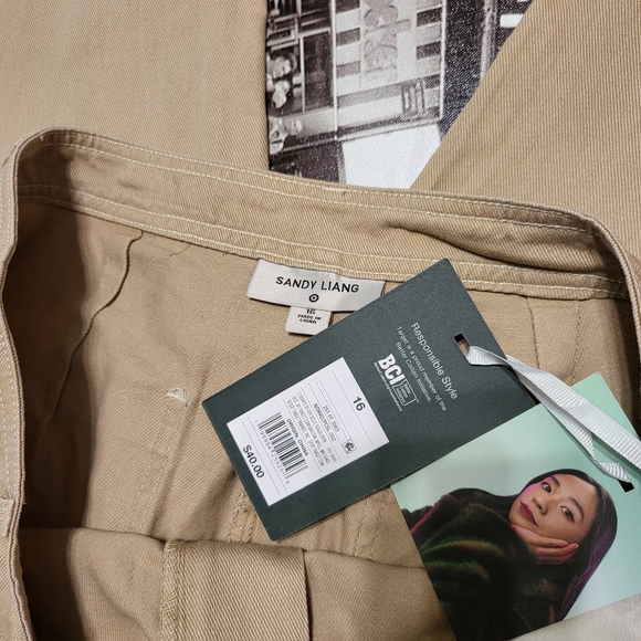 NWT Sandy Liang size khaki carpis - Picture 6 of 9